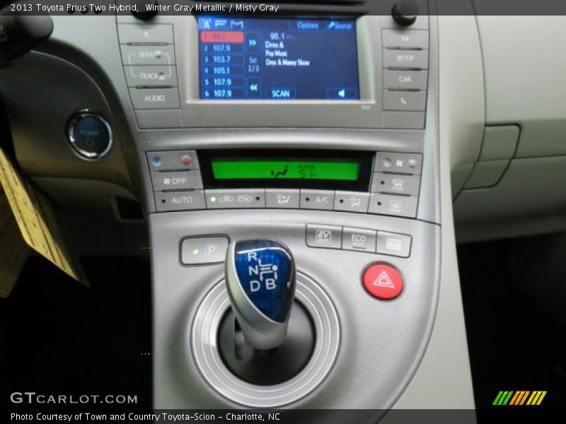 Winter Gray Metallic / Misty Gray 2013 Toyota Prius Two Hybrid