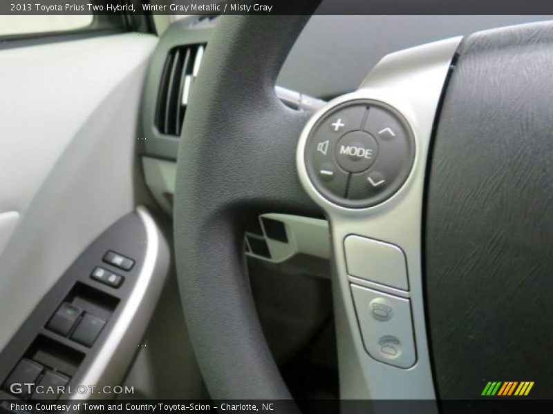 Winter Gray Metallic / Misty Gray 2013 Toyota Prius Two Hybrid