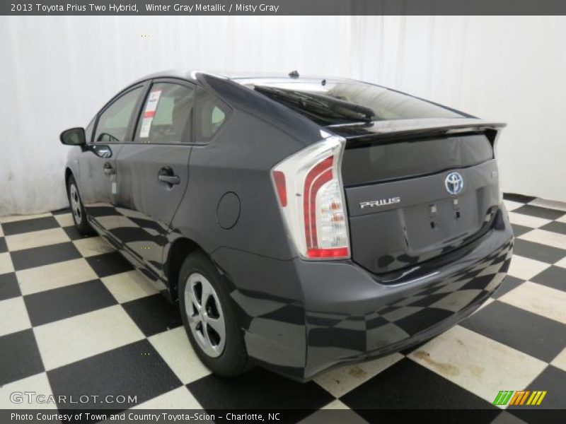 Winter Gray Metallic / Misty Gray 2013 Toyota Prius Two Hybrid