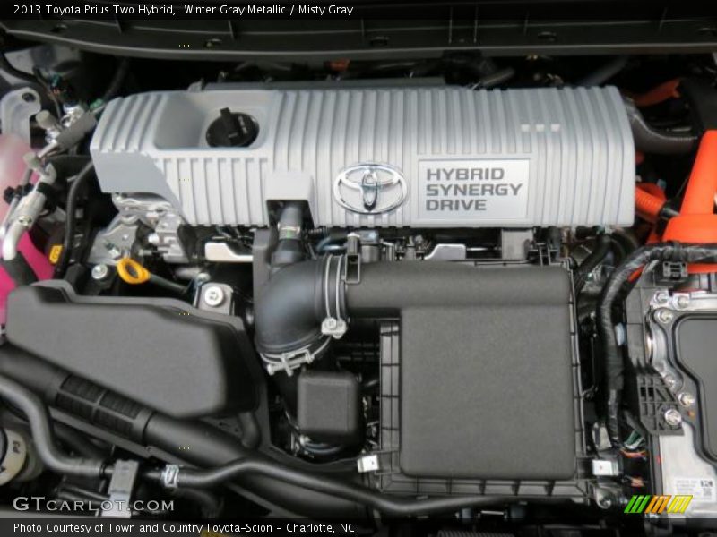 Winter Gray Metallic / Misty Gray 2013 Toyota Prius Two Hybrid