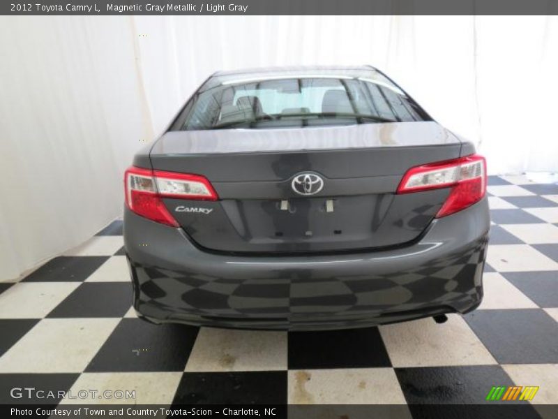 Magnetic Gray Metallic / Light Gray 2012 Toyota Camry L