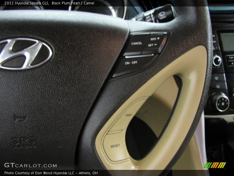 Black Plum Pearl / Camel 2011 Hyundai Sonata GLS