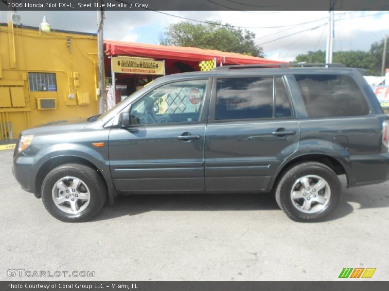 Steel Blue Metallic / Gray 2006 Honda Pilot EX-L