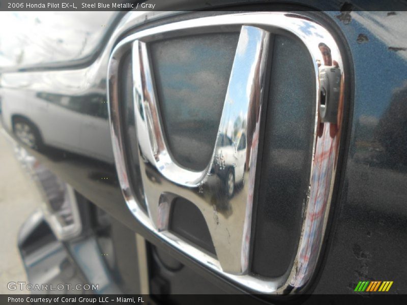 Steel Blue Metallic / Gray 2006 Honda Pilot EX-L