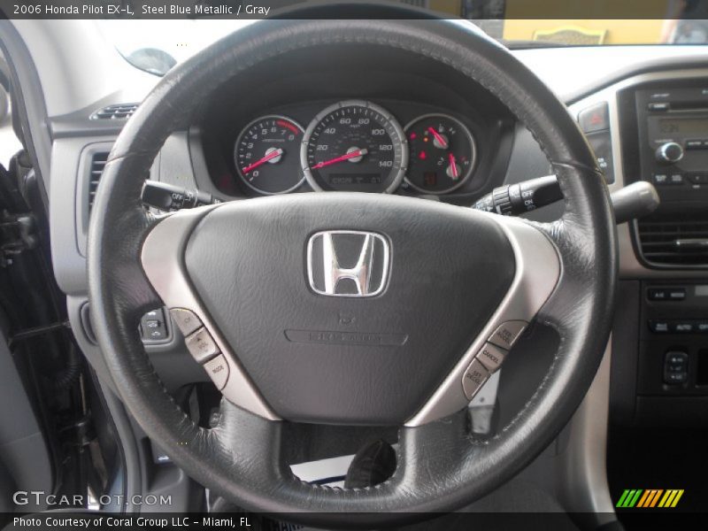 Steel Blue Metallic / Gray 2006 Honda Pilot EX-L
