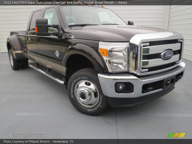 Front 3/4 View of 2013 F350 Super Duty Lariat Crew Cab 4x4 Dually