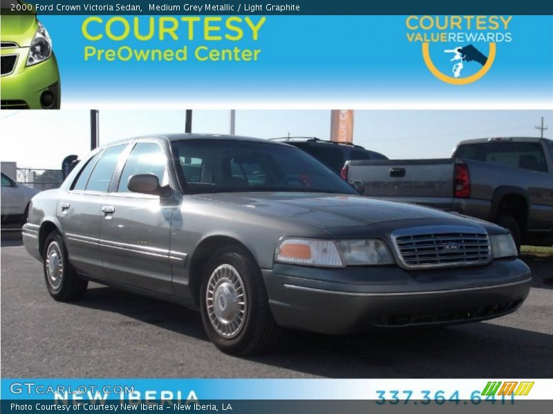 Medium Grey Metallic / Light Graphite 2000 Ford Crown Victoria Sedan