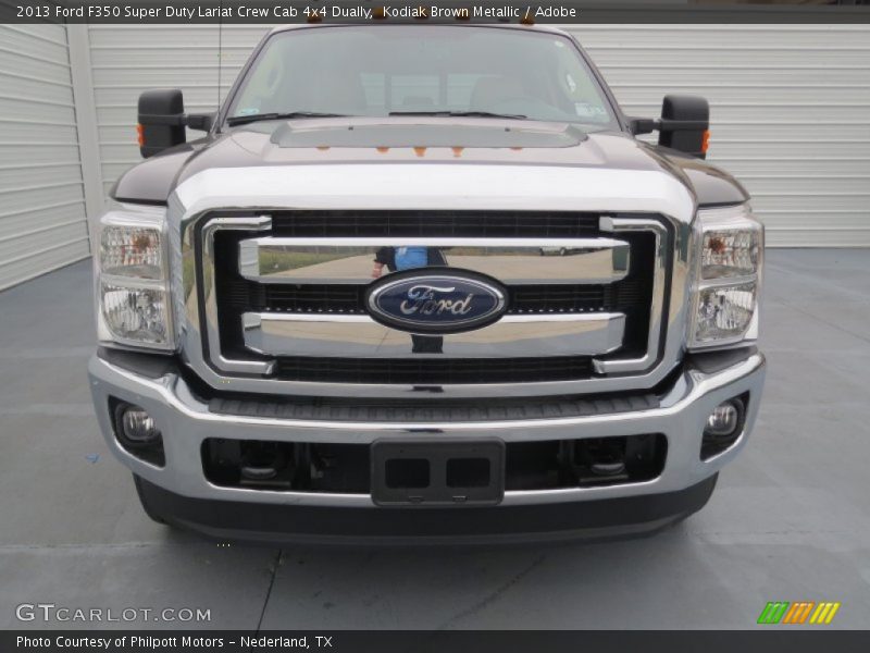 Kodiak Brown Metallic / Adobe 2013 Ford F350 Super Duty Lariat Crew Cab 4x4 Dually