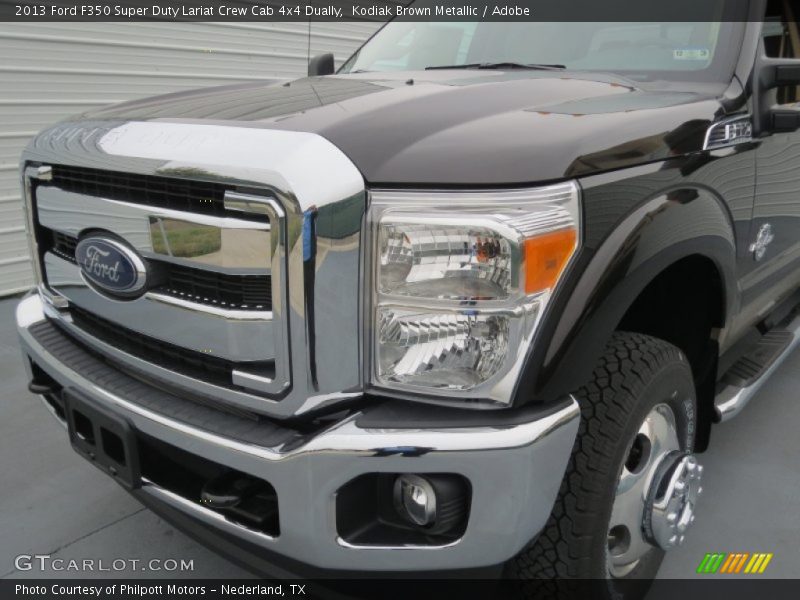Kodiak Brown Metallic / Adobe 2013 Ford F350 Super Duty Lariat Crew Cab 4x4 Dually