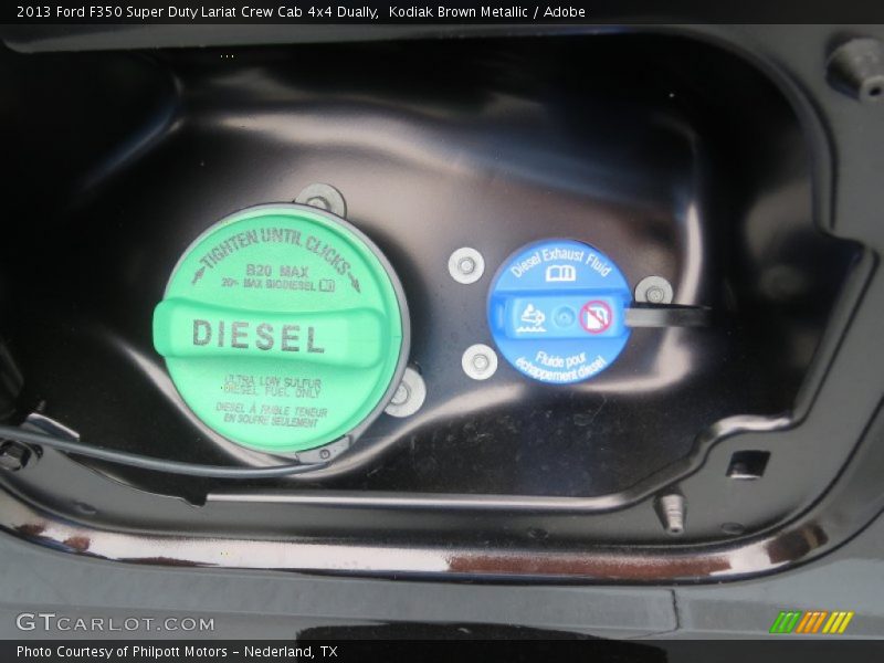 Kodiak Brown Metallic / Adobe 2013 Ford F350 Super Duty Lariat Crew Cab 4x4 Dually