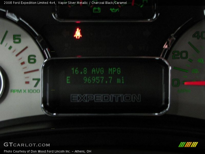 Vapor Silver Metallic / Charcoal Black/Caramel 2008 Ford Expedition Limited 4x4