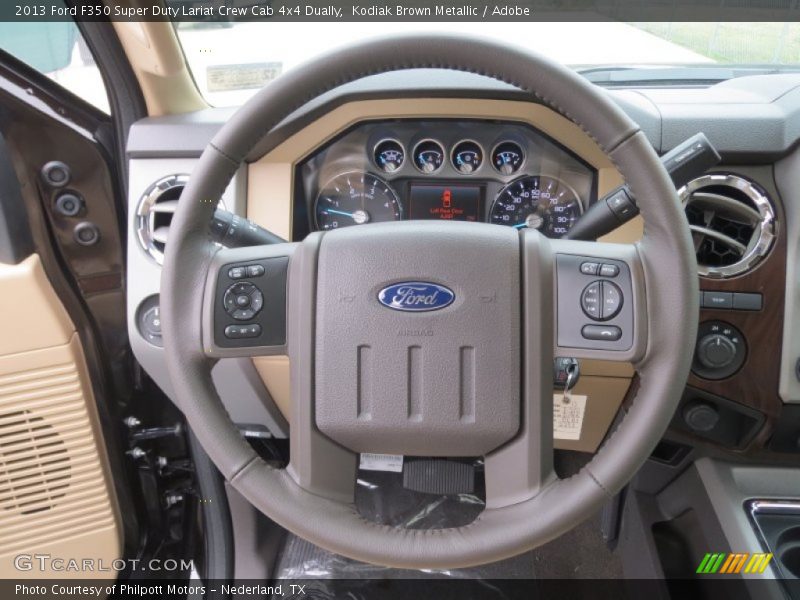 Kodiak Brown Metallic / Adobe 2013 Ford F350 Super Duty Lariat Crew Cab 4x4 Dually