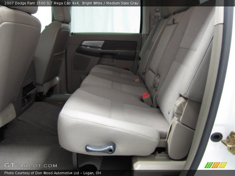 Bright White / Medium Slate Gray 2007 Dodge Ram 1500 SLT Mega Cab 4x4