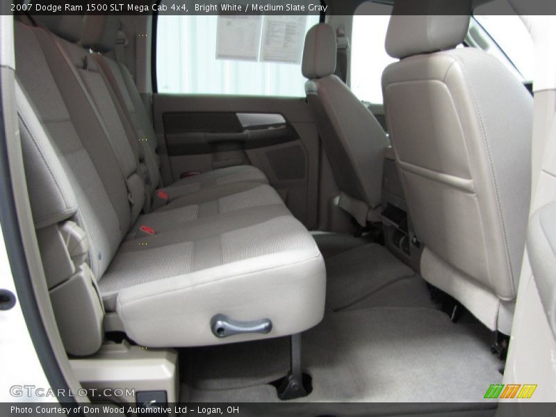 Bright White / Medium Slate Gray 2007 Dodge Ram 1500 SLT Mega Cab 4x4