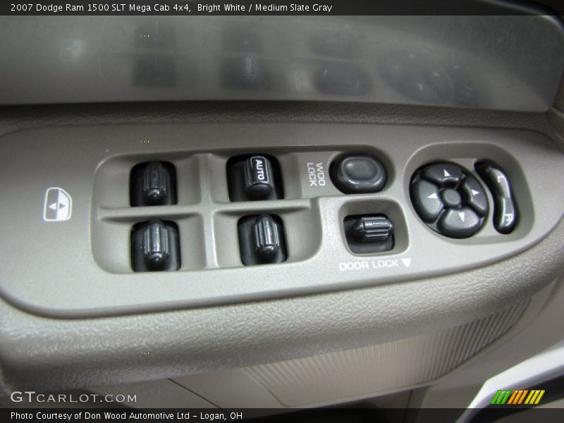 Bright White / Medium Slate Gray 2007 Dodge Ram 1500 SLT Mega Cab 4x4