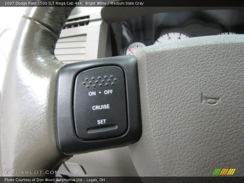 Bright White / Medium Slate Gray 2007 Dodge Ram 1500 SLT Mega Cab 4x4