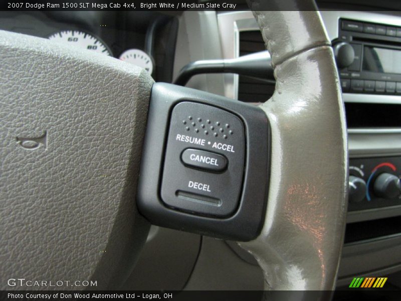 Bright White / Medium Slate Gray 2007 Dodge Ram 1500 SLT Mega Cab 4x4