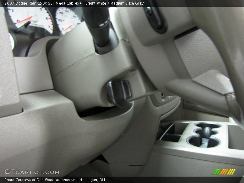 Bright White / Medium Slate Gray 2007 Dodge Ram 1500 SLT Mega Cab 4x4