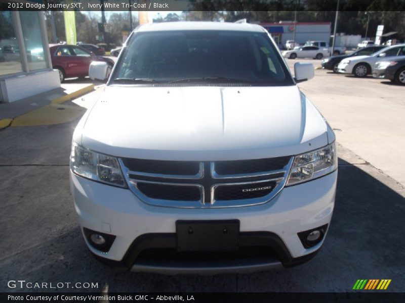 Ivory White Tri-Coat / Black 2012 Dodge Journey SXT