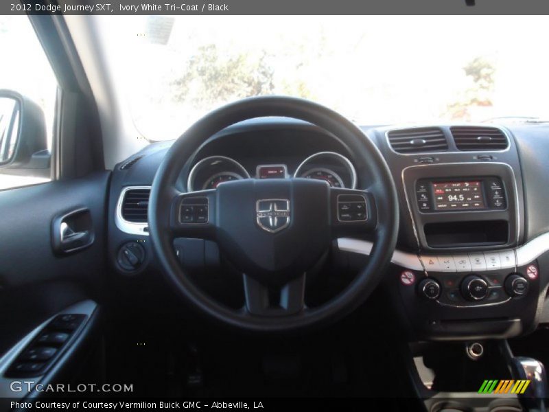 Ivory White Tri-Coat / Black 2012 Dodge Journey SXT
