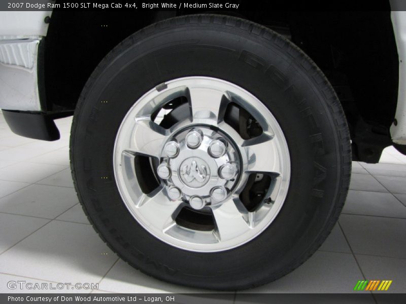 Bright White / Medium Slate Gray 2007 Dodge Ram 1500 SLT Mega Cab 4x4