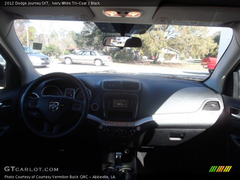Ivory White Tri-Coat / Black 2012 Dodge Journey SXT