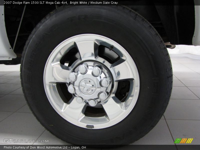 Bright White / Medium Slate Gray 2007 Dodge Ram 1500 SLT Mega Cab 4x4