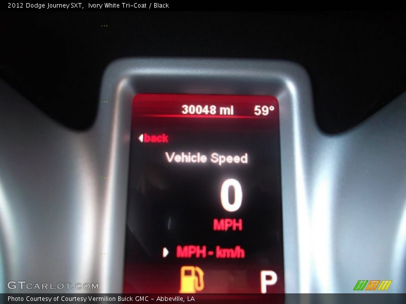 Ivory White Tri-Coat / Black 2012 Dodge Journey SXT