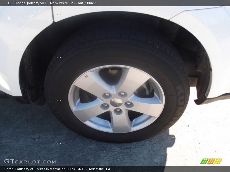 Ivory White Tri-Coat / Black 2012 Dodge Journey SXT