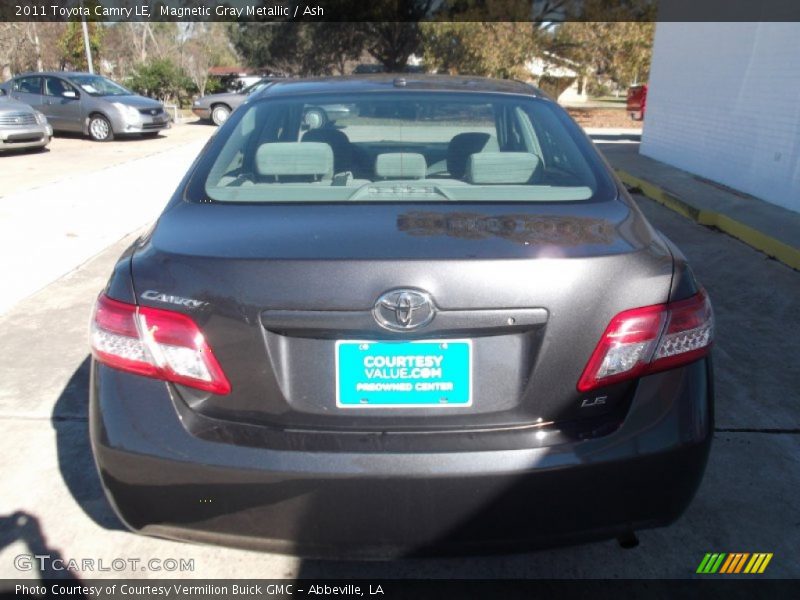 Magnetic Gray Metallic / Ash 2011 Toyota Camry LE