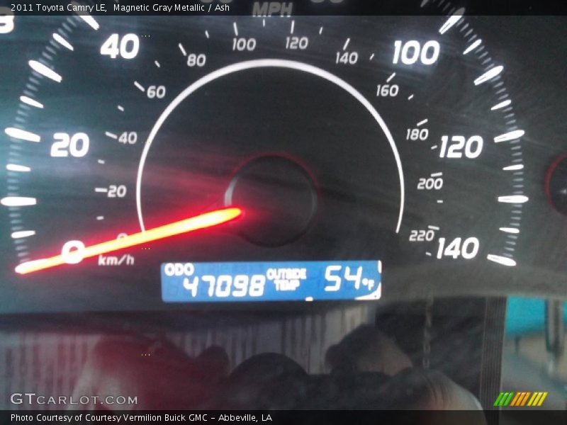 Magnetic Gray Metallic / Ash 2011 Toyota Camry LE