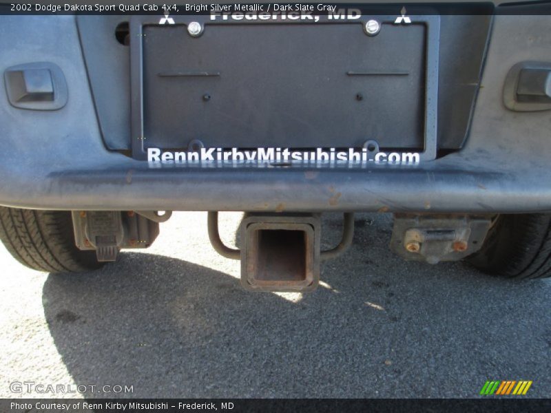 Bright Silver Metallic / Dark Slate Gray 2002 Dodge Dakota Sport Quad Cab 4x4