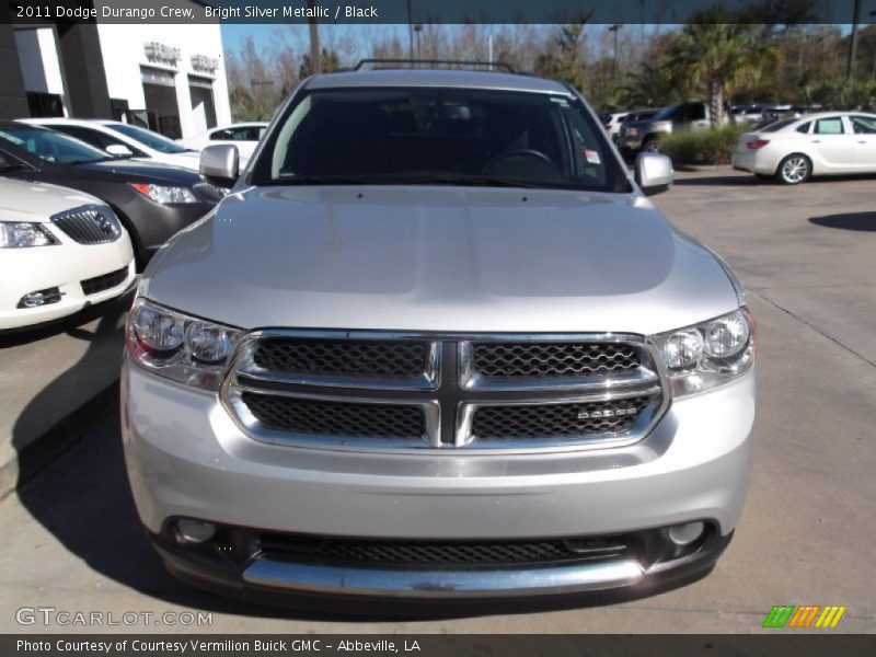 Bright Silver Metallic / Black 2011 Dodge Durango Crew