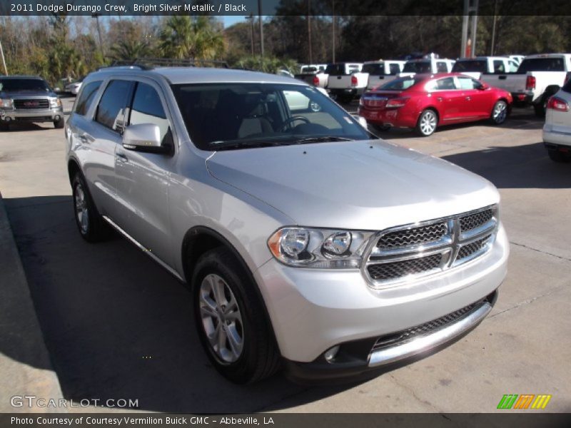 Bright Silver Metallic / Black 2011 Dodge Durango Crew