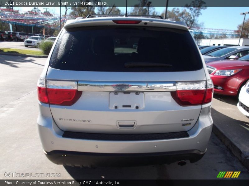 Bright Silver Metallic / Black 2011 Dodge Durango Crew