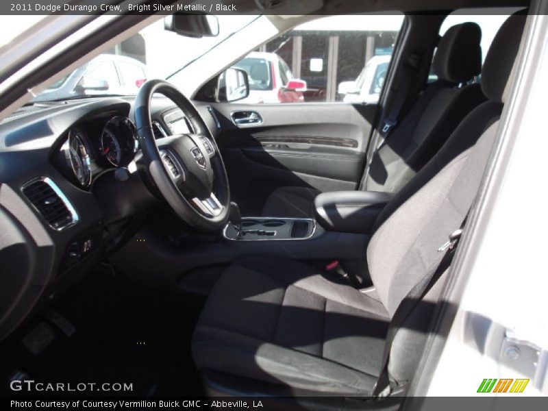 Bright Silver Metallic / Black 2011 Dodge Durango Crew