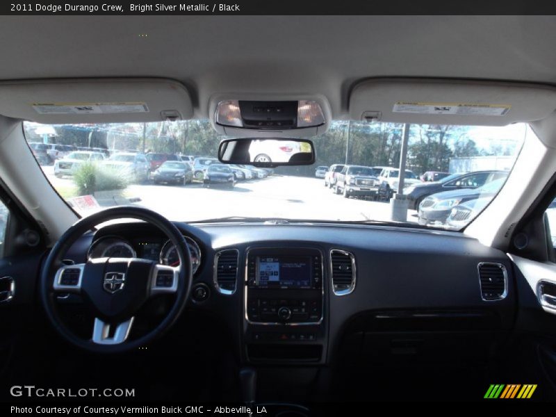 Bright Silver Metallic / Black 2011 Dodge Durango Crew