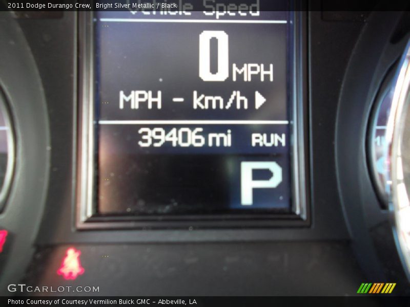Bright Silver Metallic / Black 2011 Dodge Durango Crew