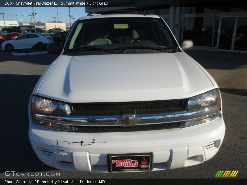 Summit White / Light Gray 2007 Chevrolet TrailBlazer LS