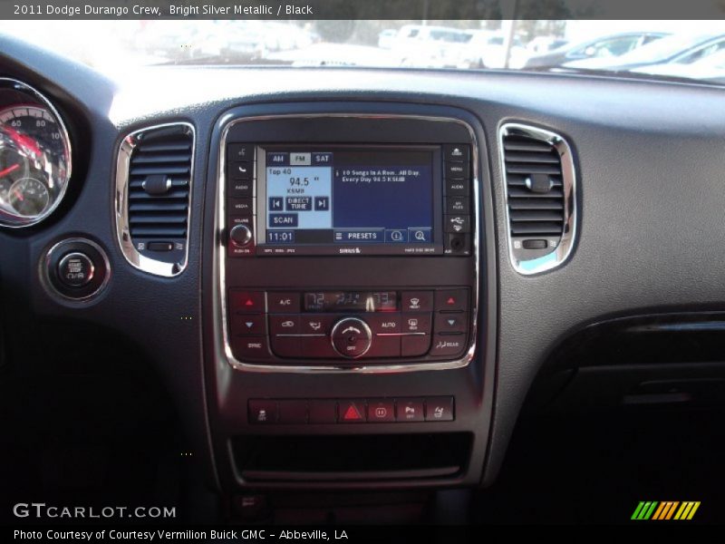Bright Silver Metallic / Black 2011 Dodge Durango Crew