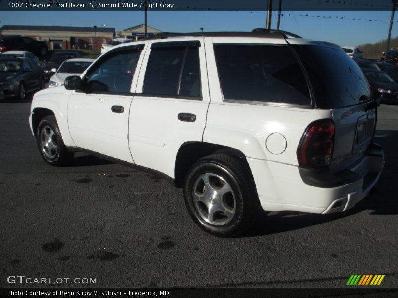 Summit White / Light Gray 2007 Chevrolet TrailBlazer LS
