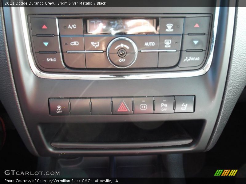 Bright Silver Metallic / Black 2011 Dodge Durango Crew