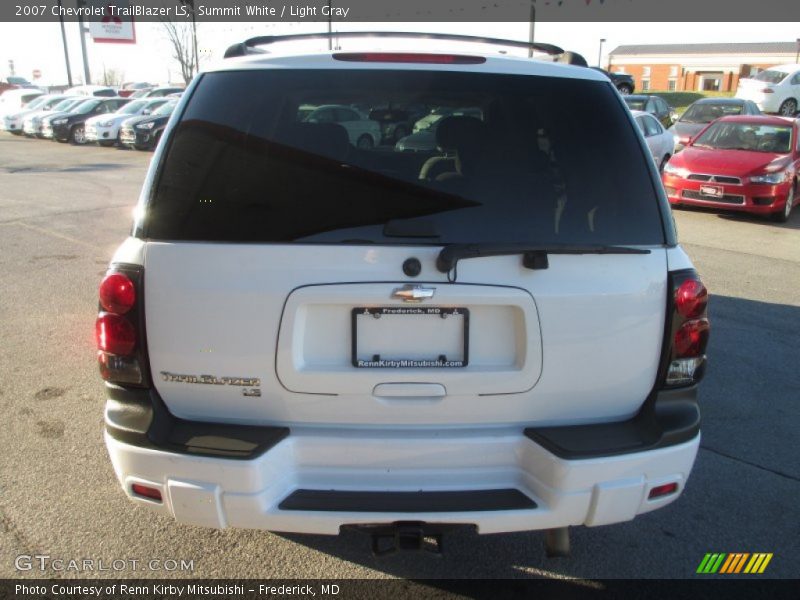 Summit White / Light Gray 2007 Chevrolet TrailBlazer LS