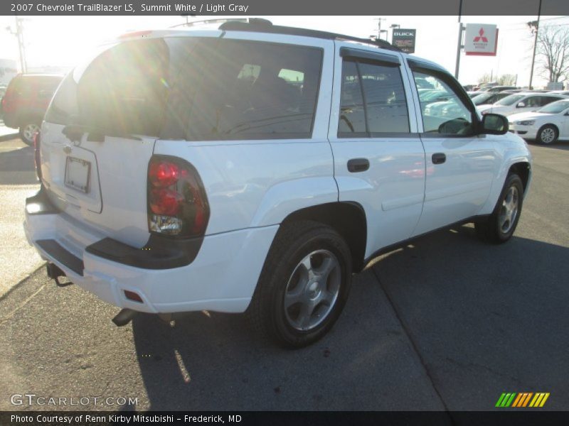 Summit White / Light Gray 2007 Chevrolet TrailBlazer LS