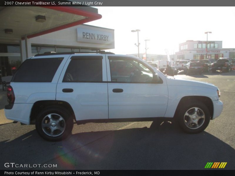 Summit White / Light Gray 2007 Chevrolet TrailBlazer LS