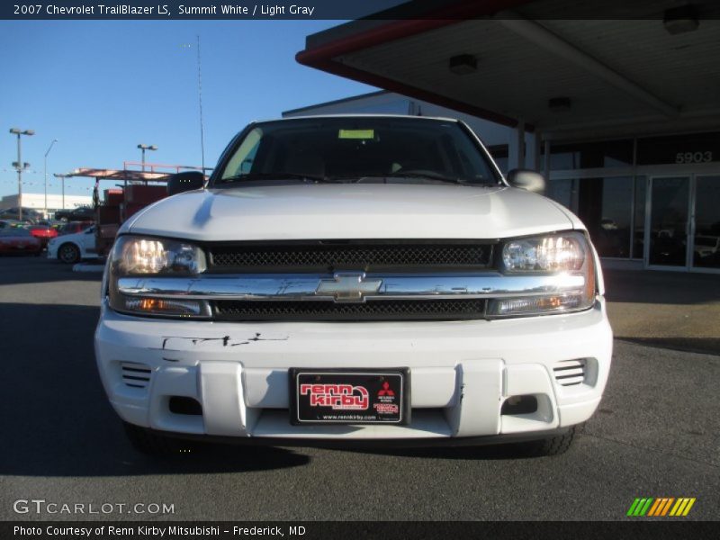 Summit White / Light Gray 2007 Chevrolet TrailBlazer LS