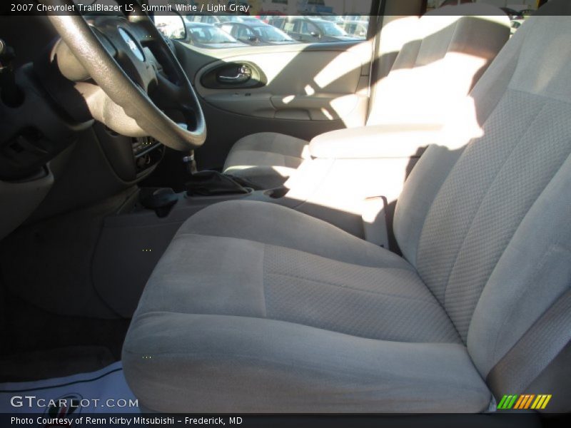 Summit White / Light Gray 2007 Chevrolet TrailBlazer LS