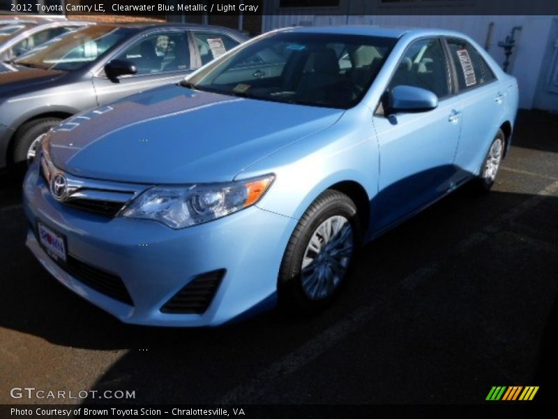 Clearwater Blue Metallic / Light Gray 2012 Toyota Camry LE