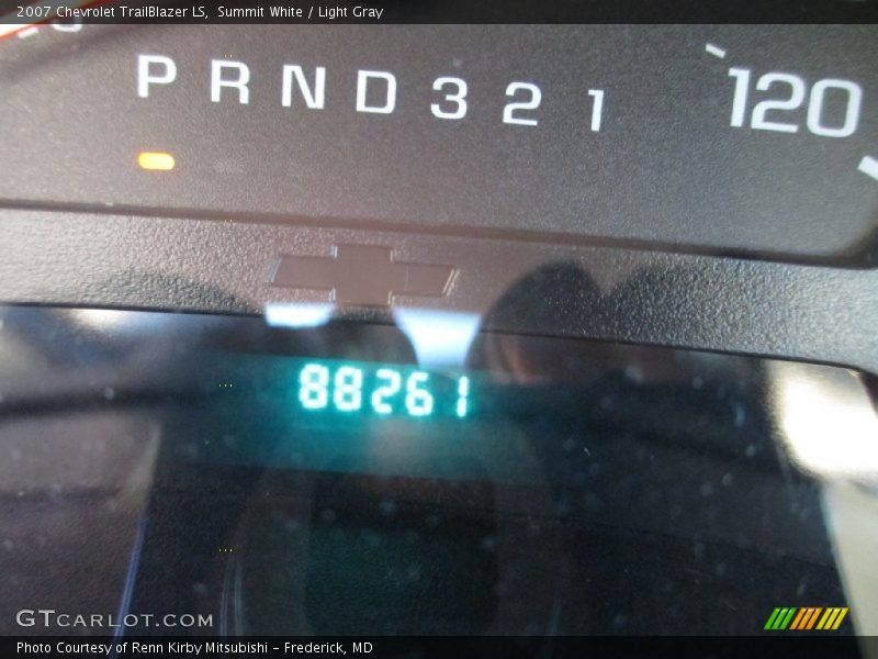 Summit White / Light Gray 2007 Chevrolet TrailBlazer LS
