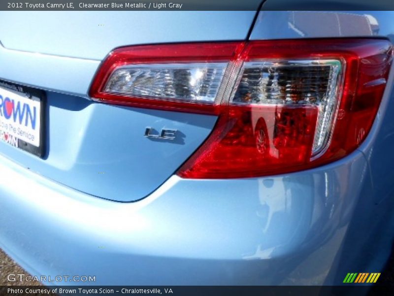 Clearwater Blue Metallic / Light Gray 2012 Toyota Camry LE